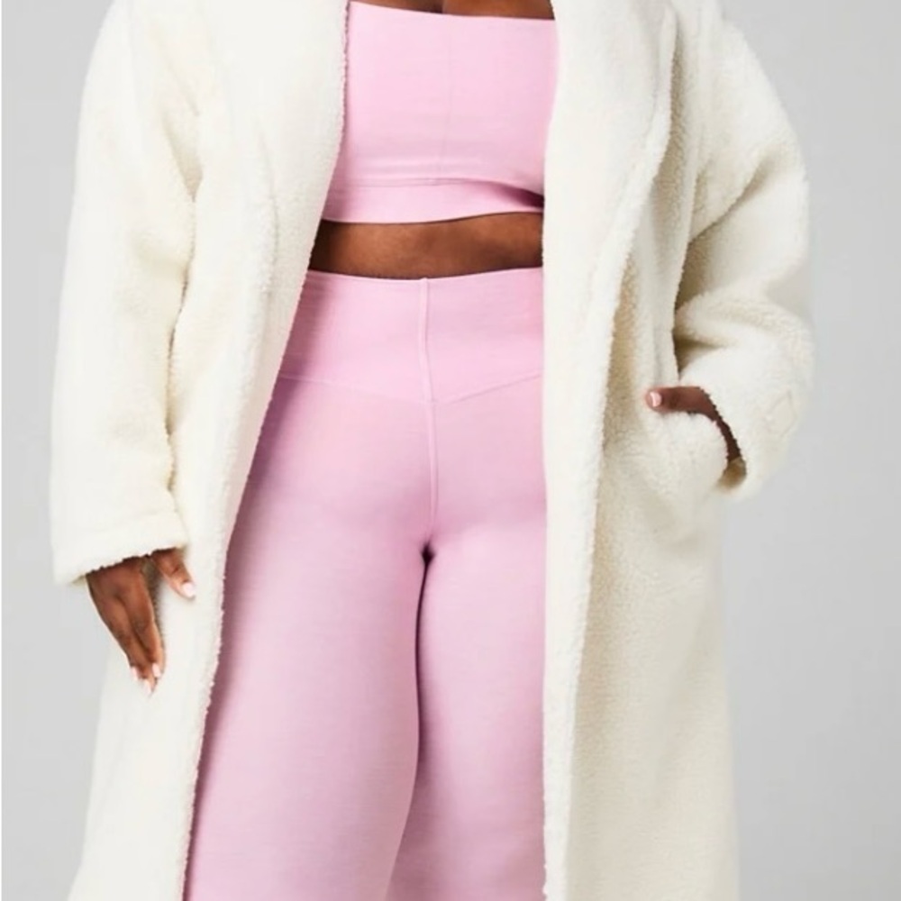 Fabletics Cream Teddy Jacket